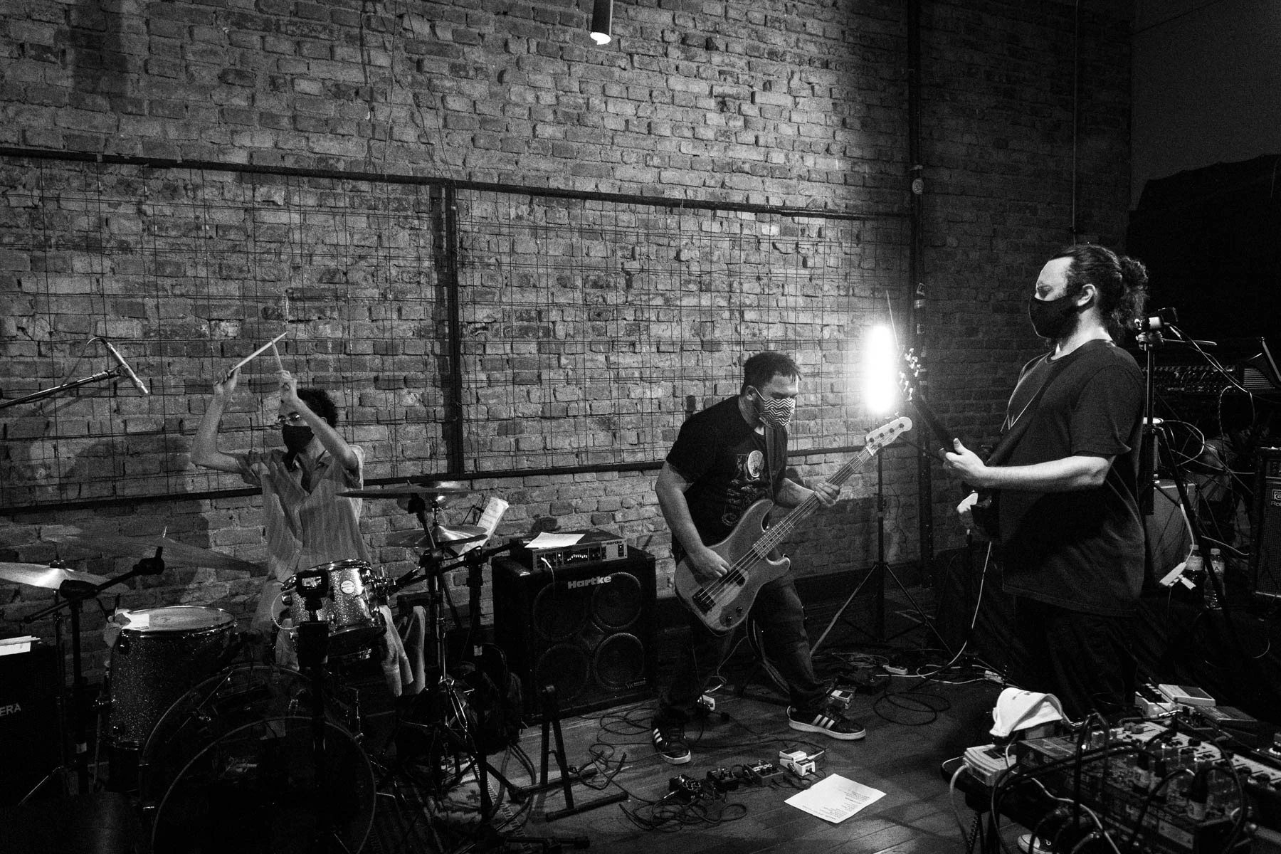 Sesion de Gravacion del album _- de Falsos Conejos