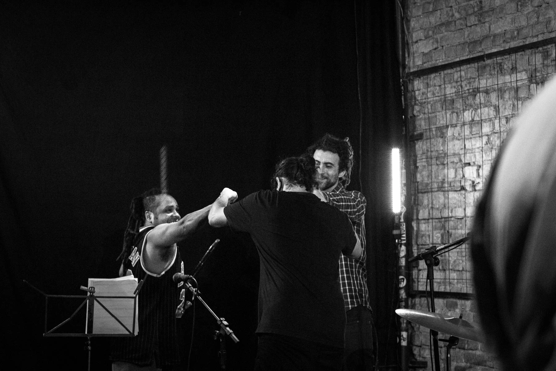 Sesion de Gravacion del album _- de Falsos Conejos