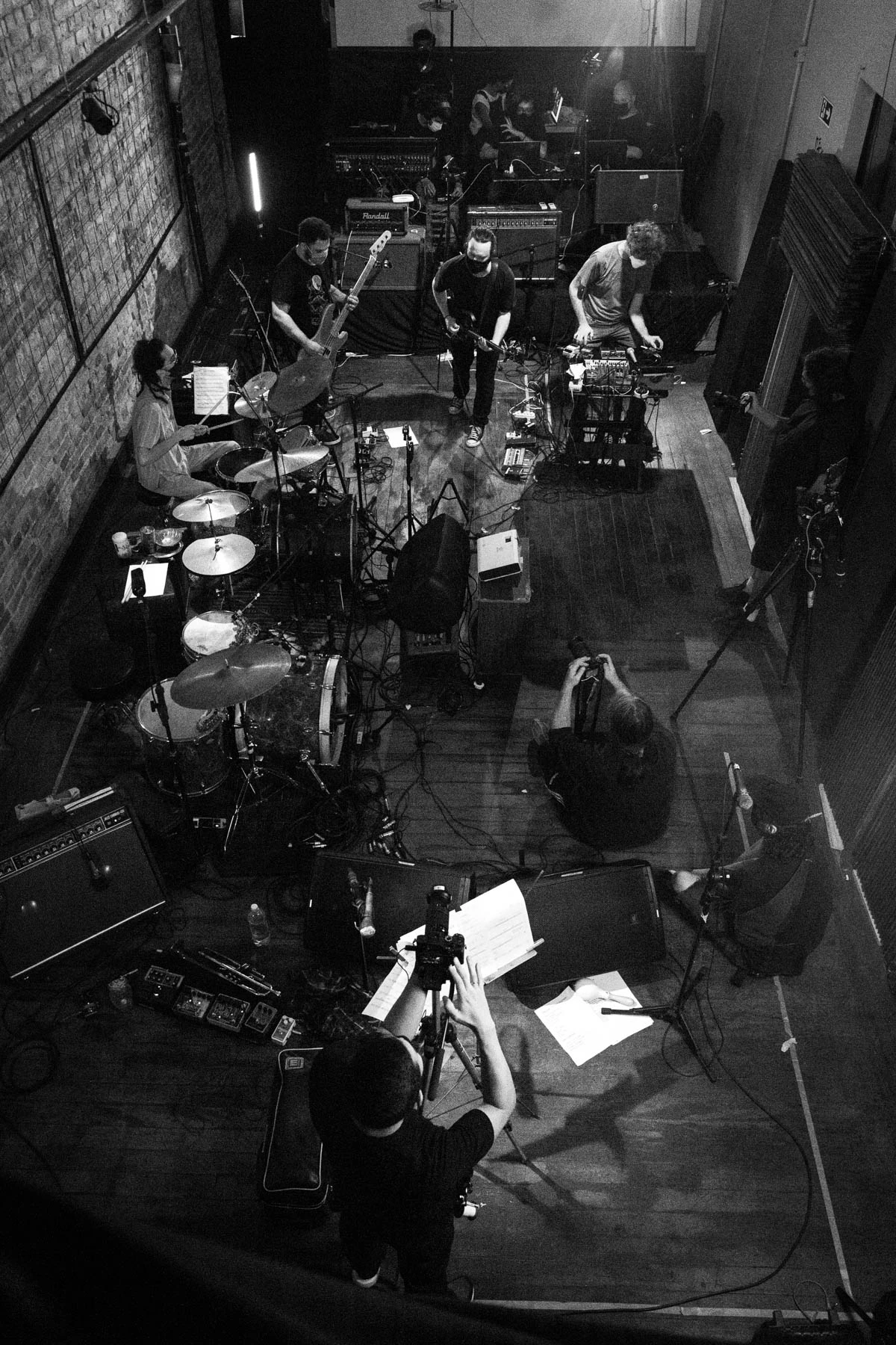 Sesion de Gravacion del album _- de Falsos Conejos