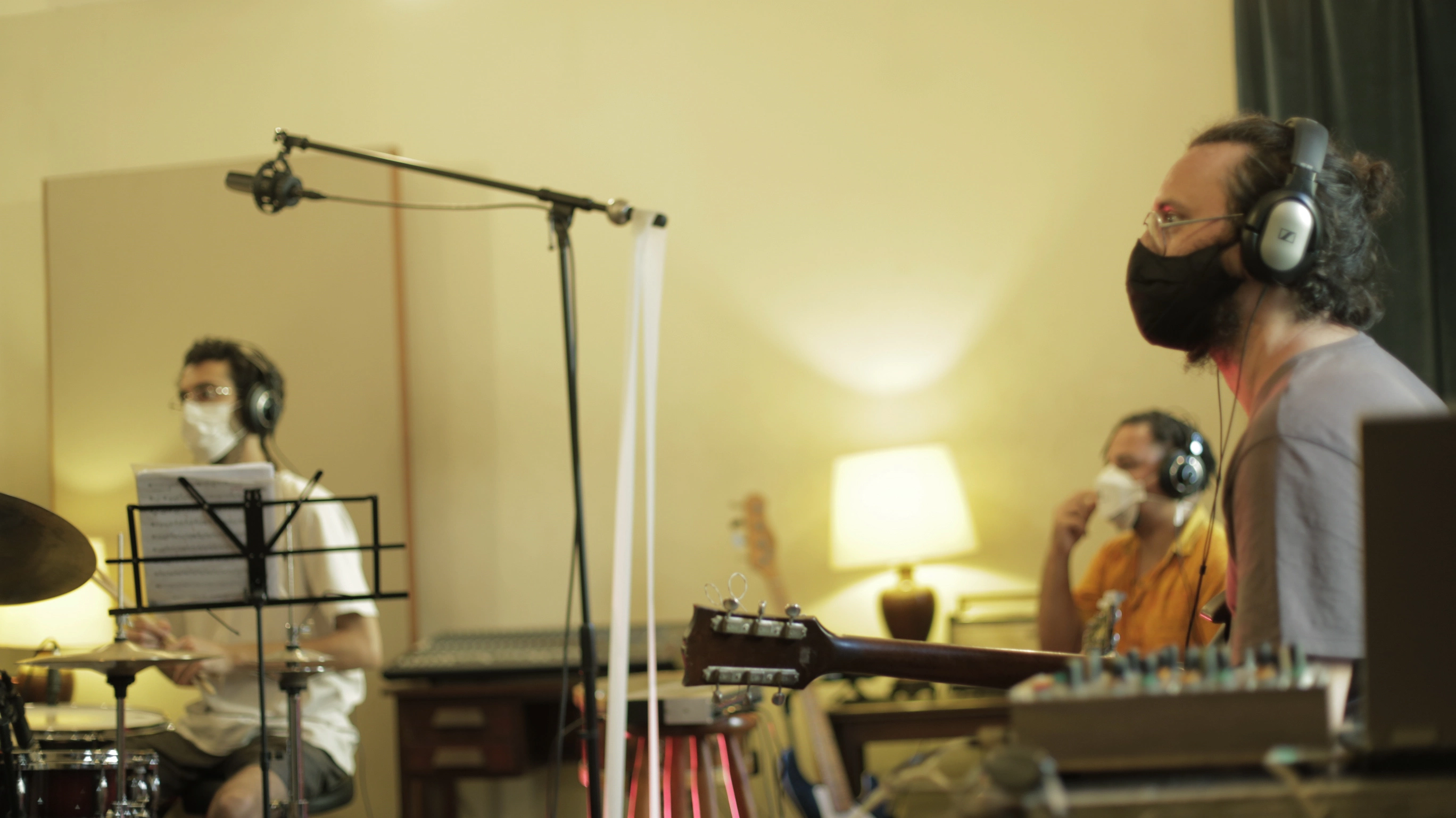 Sesion de Gravacion del album YYY de Falsos Conejos